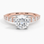 Rose Gold Moissanite Luciana Diamond Ring (1/2 ct. tw.)