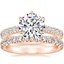 14K Rose Gold Luxe Sienna Diamond Ring (1/2 ct. tw.) with Signature Luxe Sienna Diamond Ring (5/8 ct. tw.)
