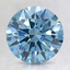2.14 Ct. Fancy Intense Blue Round Lab Created Diamond