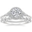 18K White Gold Nadia Halo Diamond Ring with Versailles Diamond Ring (3/8 ct. tw.)
