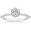 18K White Gold Alena Diamond Ring, smalltop view