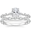 18K White Gold Versailles Diamond Ring (1/3 ct. tw.) with Luxe Versailles Diamond Ring (1/2 ct. tw.)
