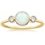 Yellow Gold Cassiopeia Opal and Diamond Ring - Brilliant Earth