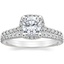 Platinum Odessa Diamond Ring (1/4 ct. tw.) with Luxe Sonora Diamond Ring (1/4 ct. tw.)