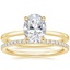 18K Yellow Gold Lumiere Diamond Ring with Luxe Ballad Diamond Ring (1/4 ct. tw.)
