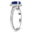 Antique-Inspired Sapphire Halo Diamond Ring, smallview