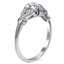 The Nerissa Ring, smalltop view on a hand