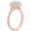 14K Rose Gold Luxe Sienna Halo Diamond Ring (3/4 ct. tw.), smallside view