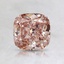 0.96 Ct. Fancy Brownish Pink Cushion Lab Created Diamond