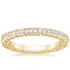 18K Yellow Gold Delicate Antique Scroll Eternity Diamond Ring (2/5 ct. tw.), smalltop view