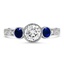 Custom Antique-Inspired Sapphire and Diamond Ring