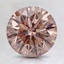 2.00 Ct. Fancy Pinkish Orange Round Lab Created Diamond