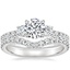 18K White Gold Radiance Diamond Ring (1/3 ct. tw.) with Luxe Flair Diamond Ring (1/3 ct. tw.)