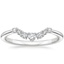 18K White Gold Aria Contoured Diamond Ring (1/6 ct. tw.), smalltop view
