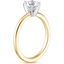 18K Yellow Gold Six-Prong Petite Comfort Fit Ring, smallside view
