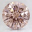 2.50 Ct. Fancy Orangy Pink Round Lab Created Diamond