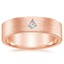 Rose Gold Voyager Diamond Wedding Ring