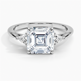 Trillion Three Stone Diamond Ring