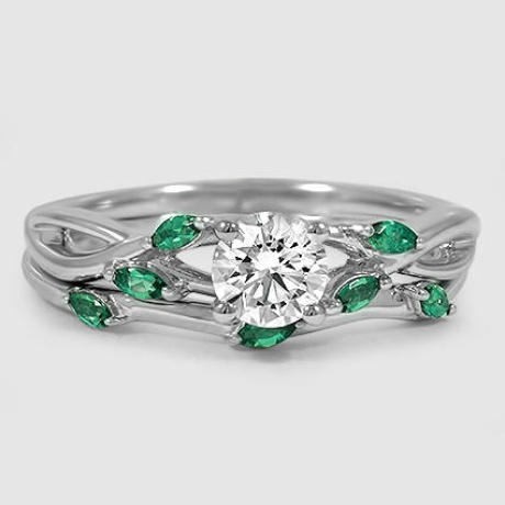 Brilliant earth hot sale emerald ring