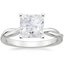 PT Moissanite Twisted Vine Solitaire Ring, smalltop view