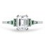 Custom Emerald-Cut Diamond Deco Ring