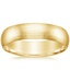 Yellow Gold 5.5mm Matte Comfort Fit Wedding Ring 
