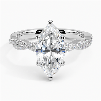 Scalloped Engagement Ring