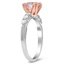 Mixed Metal Peach Sapphire Engagement Ring, smallview