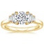 18K Yellow Gold Faye Baguette Diamond Ring (1/2 ct. tw.), smalltop view