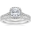 18K White Gold Joy Diamond Ring (1/3 ct. tw.) with Ballad Diamond Ring (1/6 ct. tw.)