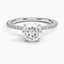 18KW Moissanite Demi Diamond Ring (1/3 ct. tw.), smalltop view