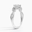 18KW Sapphire Three Stone Willow Diamond Ring (1/3 ct. tw.), smalltop view