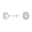 18K White Gold Oval Lab Created Diamond Halo Stud Earrings (2 ct. tw.), smalladditional view 1