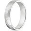 18K White Gold 5mm Terrain Wedding Ring, smallside view
