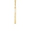 14K Yellow Gold Engravable Vertical Bar Pendant, smalladditional view 3