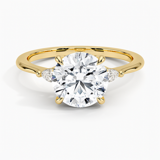 Aria Three Stone Diamond Ring - Brilliant Earth