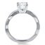 Dynamic Twist Solitaire Ring, smallside view
