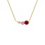 Graduated Pink Tonal Gemstone Necklace 