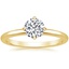 18K Yellow Gold North Star Ring, smalltop view
