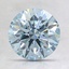 1.66 Ct. Fancy Blue Round Lab Created Diamond