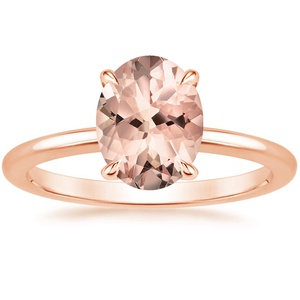 Morganite Everly Diamond Ring in 14K Rose Gold