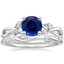 PT Sapphire Willow Diamond Ring (1/8 ct. tw.) with Winding Willow Diamond Ring (1/8 ct. tw.), smalltop view