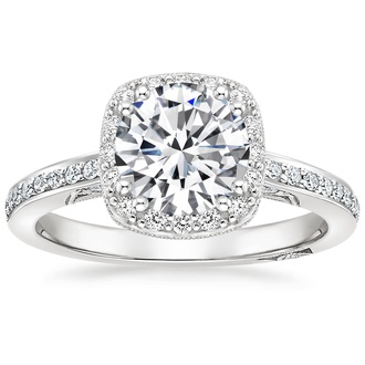 Shop Round Halo Engagement Rings - Brilliant Earth