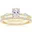 18K Yellow Gold Palais Diamond Ring with Luxe Ballad Diamond Ring (1/4 ct. tw.)