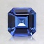 6.6mm Blue Asscher Sapphire