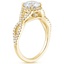 18K Yellow Gold Entwined Halo Diamond Ring (1/3 ct. tw.), smallside view