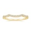 18K Yellow Gold Petite Twisted Vine Contoured Diamond Ring (1/5 ct. tw.), smalltop view