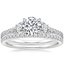18K White Gold Ava Diamond Ring (1/2 ct. tw.) with Ballad Diamond Ring (1/6 ct. tw.)