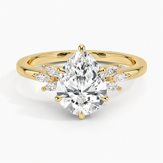 Marquise Cluster Diamond Engagement Ring
