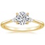 18K Yellow Gold Aria Diamond Ring (1/10 ct. tw.), smalltop view